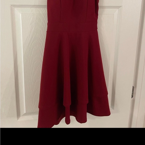 Francesca’s Jun & Ivy Burgundy Lace Back Skater Dress- XS - Picture 3 of 3